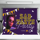 Brauch Lila Schlecht Schmecken 21.St Geburtstag Party Hintergrund